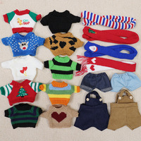 30cm ours en peluche peluche poupée pull à capuche pull pull petit ours poupée remplacement vêtements accessoires poupée vêtements en gros