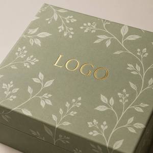 Boîte <span class=keywords><strong>cadeau</strong></span> écologique <span class=keywords><strong>en</strong></span> gros, personnalisable avec logo, imprimé botanique, boîte d'emballage à charnière <span class=keywords><strong>pour</strong></span> bijoux et accessoires - Product Image 3