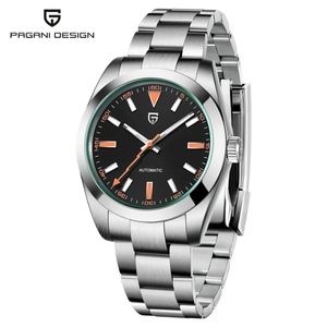 Montre automatique Pagani Design 1733 pour homme, montre mécanique à bracelet, étanche 100 m, verre saphir, acier, montre automatique de haute qualité - Product Image 1