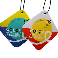 Logo imprimé de désodorisant en papier cartonné parfumé découpé à l'emporte-pièce personnalisable dans n'importe quelle forme et parfum pour la décoration de la maison/voiture