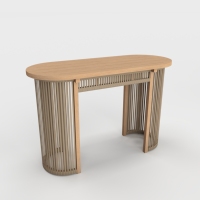Collection de mobilier de bar d'extérieur Signature Coastal, ensemble table et tabourets en corde tressée faits à la main pour un espace de vie extérieur haut de gamme