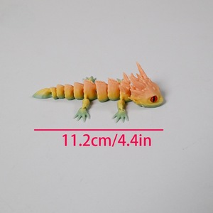Vashine Giocattolo Drago Articolato Stampato in 3D, Mini Drago Tascabile Altamente Flessibile, Realistico, con Gradiente Cristallo Macaron, Giocattolo Antistress - Product Image 2