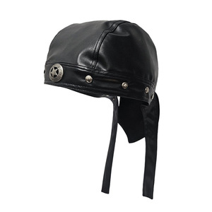 Cappello da Motociclista in Pelle PU, Berretto Classico da Biker, <span class=keywords><strong>Bandana</strong></span> Gotica da <span class=keywords><strong>Pirata</strong></span>, Cappello Unisex per Moto - Product Image 6