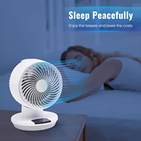Ventilateur de table électrique à affichage numérique, appareil ménager en plastique à usage domestique