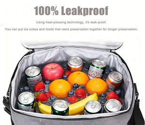 Sac isotherme personnalisé imperméable et écologique, grande capacité, sûr pour les aliments, fermeture éclair de voyage, sac isotherme portable en Oxford - Product Image 5