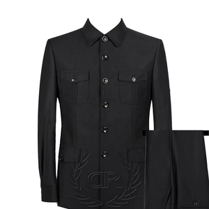 Traje de negocios Zhongshan de una sola botonadura de marca de tamaño grande de comercio exterior para África Sudáfrica entidad mayorista - Product Image 5