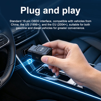 OBDII Tracker G01 Plug-and-Play mit seitlichem SIM-Steckplatz, geringem Stromverbrauch, 3M Backup-Batterie, 12V OBD2 GPS-Tracker