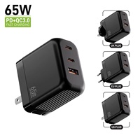 قابس طاقة عالمي جديد عالي الجودة لعام 2025 مع شحن سريع USB-C PD QC3.0، تصميم شفاف صديق للبيئة للهواتف المحمولة