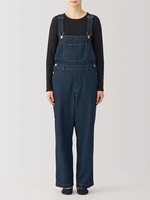 Combinaison formelle élégante OEM ODM combinaison ample en denim bleu foncé à bretelles pour femmes pantalon cargo de décoration avec poches