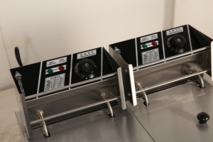 6Lダブルタンク電動ディープフライヤーチップマシンを備えた商用フライ - Product Image 3