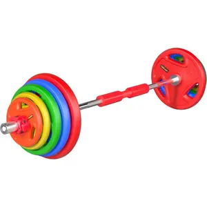 Kleurrijke Rubber Gewichtheffen Barbell Bumper Gewicht Platen Fitness Halter Unisex Bodybuilding