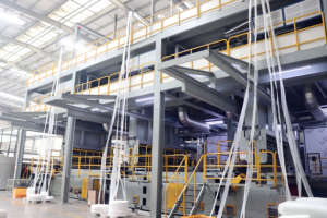 Dây chuyền sản xuất vải không dệt nhiều lớp SSS Spunbond-Meltblown 1,6m, cán màng Meltblown - Product Image 5