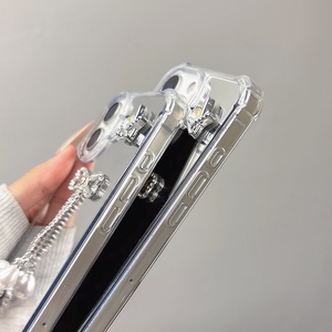 Cover posteriore antiurto elegante con fiocco a specchio per <span class=keywords><strong>iPhone</strong></span> 16 Pro Max 15 Pro Max 12 13 11 XR XS X elegante con fiocco a specchio - Product Image 5