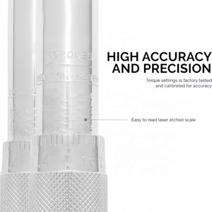 Car Repair Tool 32-Piece Adjustable Torque &plusmn;4% Precision 1/4" 5-25N.m&amp;3/8" 5-60N.m&amp;1/2 "28-210N.m Flat <strong>Tube</strong> Torque <strong>Wrench</strong> <strong>Set</strong> - Product Image 5