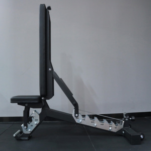 <span class=keywords><strong>Banc</strong></span> <span class=keywords><strong>de</strong></span> <span class=keywords><strong>musculation</strong></span> commercial pliable FID <span class=keywords><strong>avec</strong></span> inclinaison, position plate et declinable, réglable pour haltères et presse - Product Image 3