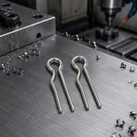Goupilles en R à double ou simple spirale, en acier inoxydable 65Mn, en acier à ressort, pour verrouillage, fourniture d'usine OEM