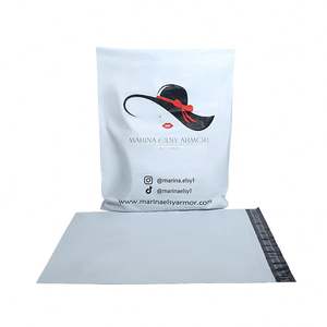 Sac d'Emballage en LDPE Biodégradable de Haute Qualité Vente Chaude Écologique Blanc Poly Expédition Imprimé Sac d'Emballage pour Envoi - Product Image 1