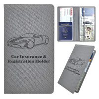 Accesorios personalizados para coche, regalo, cubierta de cuero, organizador de papeles para vehículos, Carpeta de Registro de coche y soporte para documentos de seguro