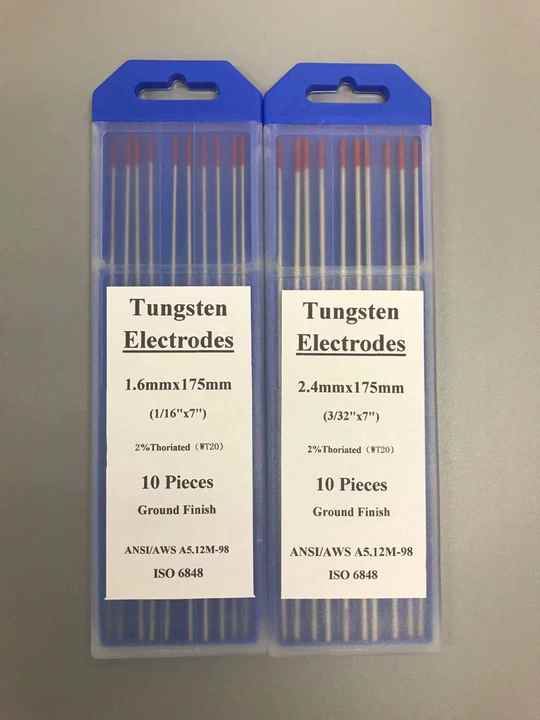 &Eacute;lectrode &agrave; Souder Rouge En Tungst&egrave;ne, 2% Haute Qualit&eacute;, 1.0mm 1.6mm 2.0mm 2.4mm