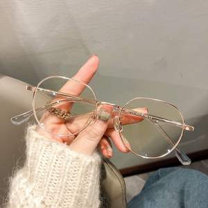 Wholesale Factory Retro Metal Cheap Anti Blue Light Glasses Unisex Eye <strong>Frame</strong> Optical Glasses Metal <strong>Frame</strong> Trendy Spectacle <strong>Frame</strong> - Product Image 2
