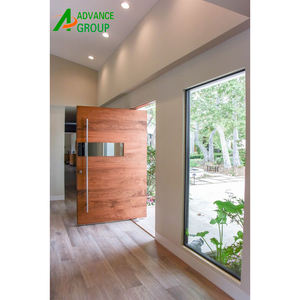 Puerta <span class=keywords><strong>de</strong></span> <span class=keywords><strong>Madera</strong></span> <span class=keywords><strong>de</strong></span> Gran Tamaño para el Hogar, Diseño Moderno <span class=keywords><strong>de</strong></span> Núcleo Sólido, Puerta Principal Exterior <span class=keywords><strong>de</strong></span> <span class=keywords><strong>Madera</strong></span> Pivotante, 2023 - Product Image 5