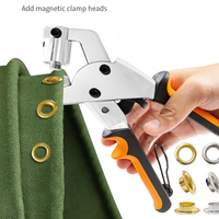 Kit d'outils à œillets manuel Outil de poinçonnage de trous en cuir à main Pince magnétique à œillets