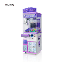 KEKU Machine à griffes pour jouets, pour le plaisir et des prix abondants, modèle Crazy Papty, magnifique machine à poupées avec lumières, machine à griffes de haute qualité