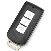 Carcasa Universal de 3 Botones para Llave Inteligente de Coche, Cubierta de Llave sin Cortar, Control Remoto de Entrada sin Llave, Funda para Llave de Coche
