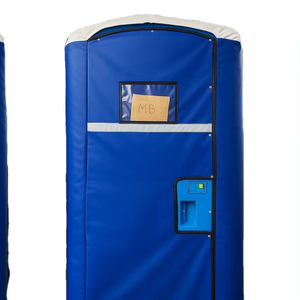 Toilettes portables industrielles en PVC écologiques, isolées, légères, pliables et de rangement facile pour la construction - Product Image 3