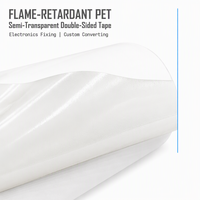 Ruban semi-transparent ignifuge pour panneaux électroniques et composants de précision
