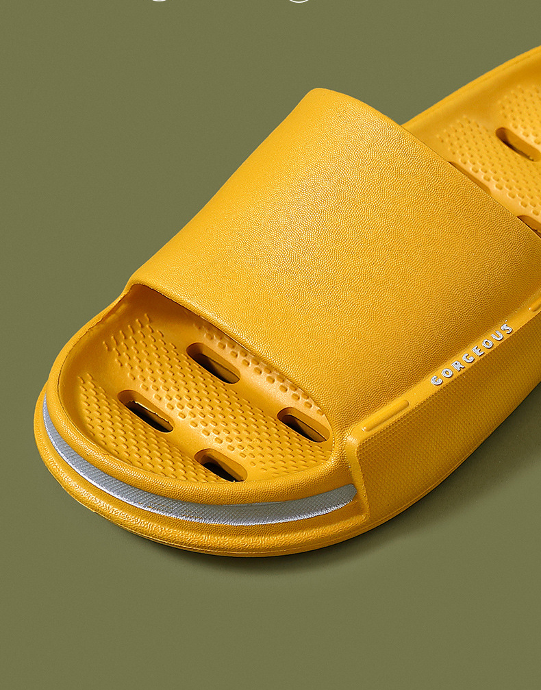 Men Hollowed Bathroom Non-slip Flop Slippers Non-slip Indoor Outdoor Beach Slide Shoes