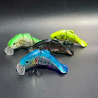 Leurre Artificiel Multi-Sections Luya 70mm/10.2g en Acier Inoxydable avec Hameçons pour Pêche en Mer et Fournitures de Pêche en Plein Air