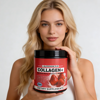 Poudre de collagène L-Glutathion OEM sous marque privée 258g Vitamine C Acide Hyaluronique 1 cuillère par jour pour le blanchiment de la peau