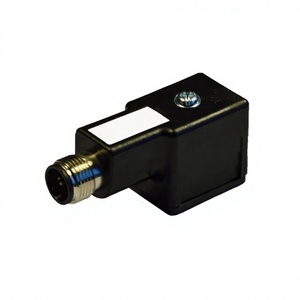 Connecteur solénoïde mâle M12 type B DIN 43650 IP67 à 3 broches avec LED, référence EB-M1N02000C-12MD - Product Image 1