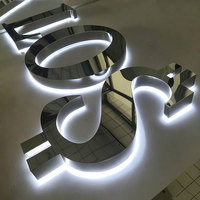 Letrero Comercial para Tienda, Letrero LED Personalizado con Logotipo, Letreros 3D Retroiluminados para Pared, Letras con Luz LED