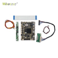 Layar panel display mobil otomotif TFT LCD IPS LVDS 12,3 inci 1920x720 untuk iklan, dengan pengontrol nirkabel WiFi dan papan Android.