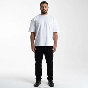 100% Cotton Oversized AcidWash Short sleeve Blank ONeck <b>TShirt</b> Vintage Streetwear Heavyweight Breathable AntiWrinkle - Product Image 1