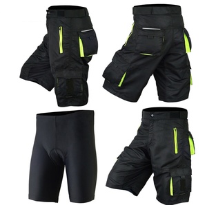 Mens Cycling MTB Shorts Off Road Bicycle Riding BMX Outdoor / Gym Training Baggy Style Shorts + <b>Padded</b> Liner Shorts Customizable - Product Image 1