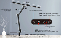 Lampe à ongles CCLED, lampe de table pour manucure, lampe de bureau LED pour manucure, lampe de table pour ongles, lampe de bureau pour manucuriste, Lampara De Mesa De Unas