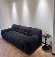 Muebles de sala de estar modernos de primera calidad para exteriores, juego de sofás de tela de terciopelo de 2 y 3 plazas con relleno de esponja, muebles económicos para el hogar
