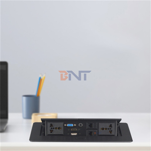 Boente Universal Desktop <strong>Multifunctional</strong> Zinc Alloy Power <strong>Socket</strong> Popular Manual Pop up Conference Table Power Outlet With HDMl - Product Image 2