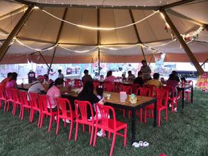 Unique Glampingg Luxury <b>Tent</b> Outdoor Waterproof Canvas Tipi Family Party <b>Tent</b> Camping Teepee Large <b>Tent</b> TP428 Outdoor Canvas Gla - Product Image 2