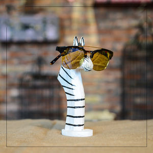 Fashion Modern Creative Handmade Solid <b>Wood</b> Carving Crafts <b>Wood</b> <b>Sunglasses</b> Display Holder - Product Image 6