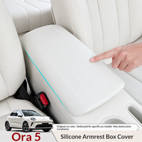 Pour ORA 5 2026 – Tapis de protection en silicone pour accoudoir de console intérieure, anti-rayures, anti-poussière, couleur originale, accessoires