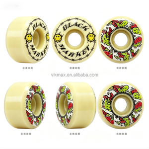 BM 52MM 101A PU Skateboard Wheels High Rebound Anti-Slip Street Wheels OEM Custom Logo - Product Image 2