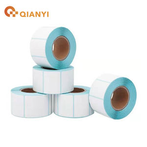 Etiquetas de embalaje impermeables, resistentes al aceite, duraderas, con fuerte adherencia, autoadhesivas, de papel térmico, forma redonda, envío exprés - Product Image 4