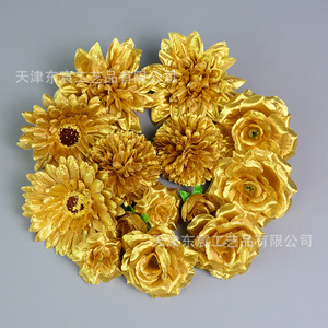 Kit de materiales de flores artificiales Dongchen Crafts, flores de seda para sombreros, mochilas, cajas decorativas, horquillas para el cabello, accesorios para bodas, decoración del hogar - Product Image 3