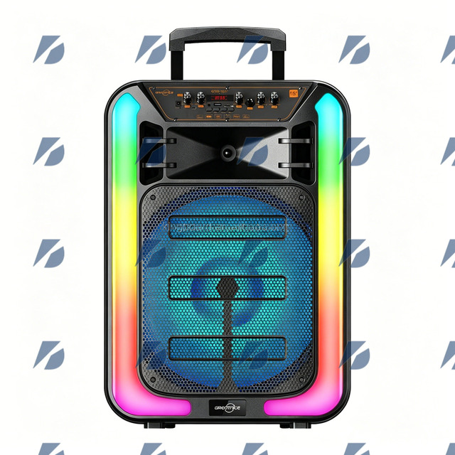 GTS Wireless Portable Outdoor DJ Party BT Multifunction Trolley Speaker with TWS FM Aux & USB 12-Inch GTS-1937 Factory Price