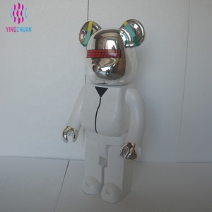 Esculturas de Animales de Dibujos Animados de Arte Moderno, Maniquí de Oso de Fibra de Vidrio de Tamaño Real - Product Image 6