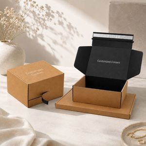 Caja de Cartón Corrugado para Envíos y Regalos, con Tira de Apertura Fácil, Autosellable, Impresa y Personalizada con Logotipo - Product Image 4